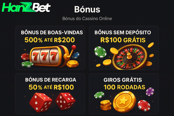 Baú de bônus Cassino HanzBet prêmios e recompensas