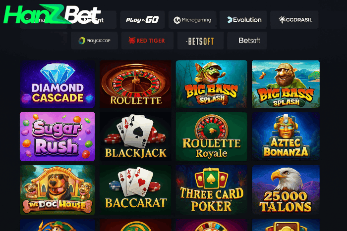 Jogos de caça-níqueis Cassino HanzBet online