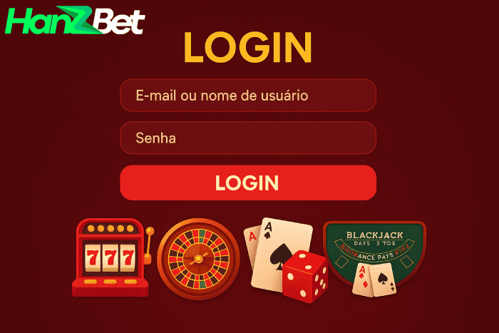 Login Cassino HanzBet apostas seguras online